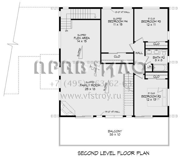 Проект двухэтажного дома с гаражом на две машины в современном стиле S5-298 (940-00857)