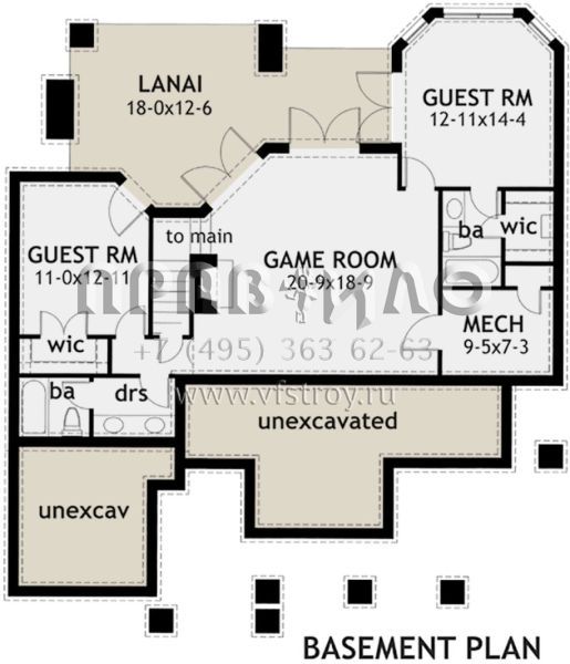 Проект двухэтажного дома с гаражом на две машины в современном стиле S5-132 (9401-00003)