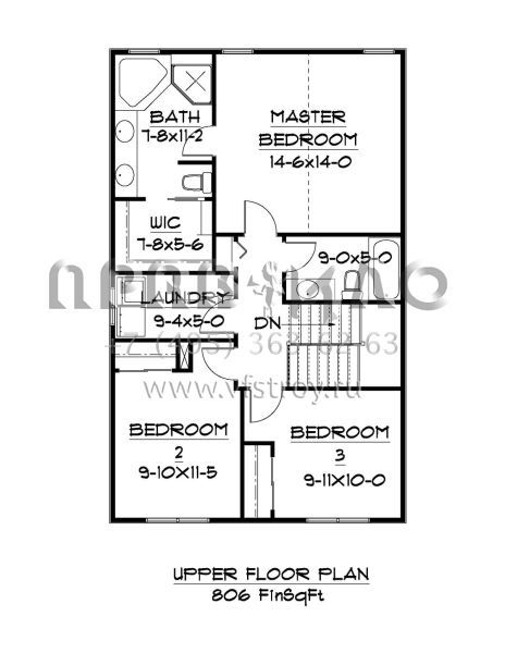 Проект двухэтажного дома с гаражом на две машины в стиле Ранчо S5-149 (5631-00004)
