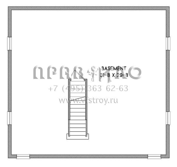 Проект двухэтажного дома без гаража в современном стиле S5-182 (4351-00008)