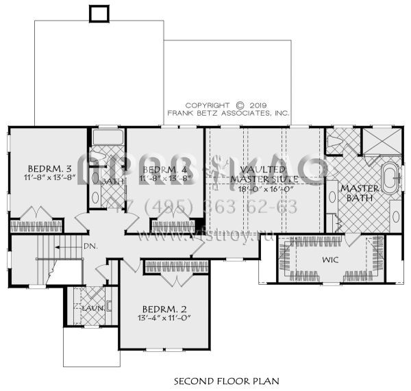 Проект двухэтажного дома с гаражом на две машины в современном стиле S5-266 (8594-00439)