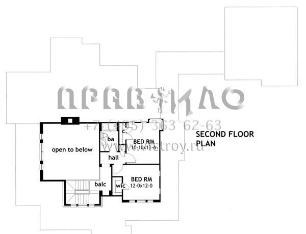 Проект двухэтажного дома с гаражом на две машины в стиле Ранчо S5-237 (9401-00022)