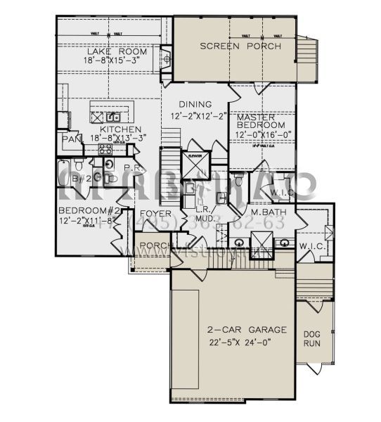Проект одноэтажного дома с гаражом на две машины в современном стиле S5-164 (699-00286)