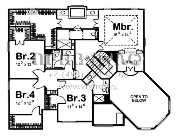 Проект двухэтажного дома с гаражом на три и более машин в английском стиле S5-298 (963-00088)