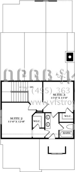 Проект двухэтажного дома без гаража в современном стиле S5-156 (3323-00589)