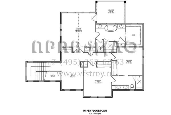 Проект двухэтажного дома с гаражом на три и более машин в американском стиле S5-253 (5631-00082)