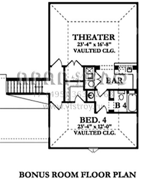 Проект двухэтажного дома с гаражом на три и более машин в современном стиле S5-532 (3978-00004)