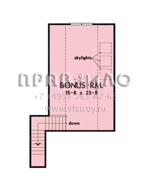 Проект одноэтажного дома с гаражом на две машины в стиле Ранчо S5-186 (2865-00296)