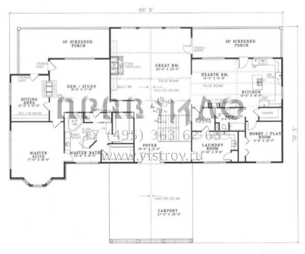Проект двухэтажного дома с гаражом на две машины в современном стиле S5-608 (110-00181)