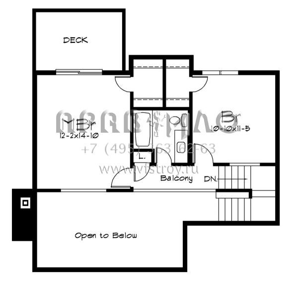 Проект одноэтажного дома без гаража в современном стиле S5-119 (5633-00422)