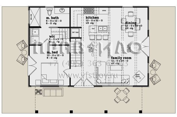 Проект двухэтажного дома без гаража в современном стиле S5-108 (7174-00017)
