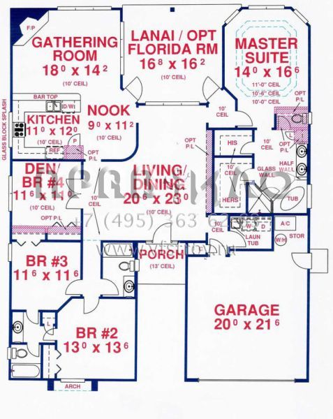 Проект одноэтажного дома с гаражом на две машины в прибрежном стиле S5-205 (4766-00129)