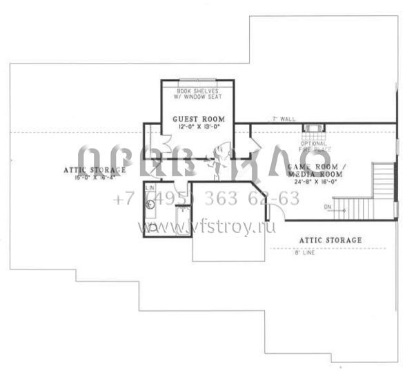 Проект одноэтажного дома с гаражом на две машины в стиле Ранчо S5-221 (110-00399)