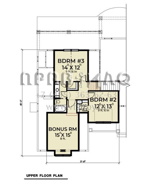 Проект двухэтажного дома с гаражом на две машины в американском стиле S5-230 (2464-00008)