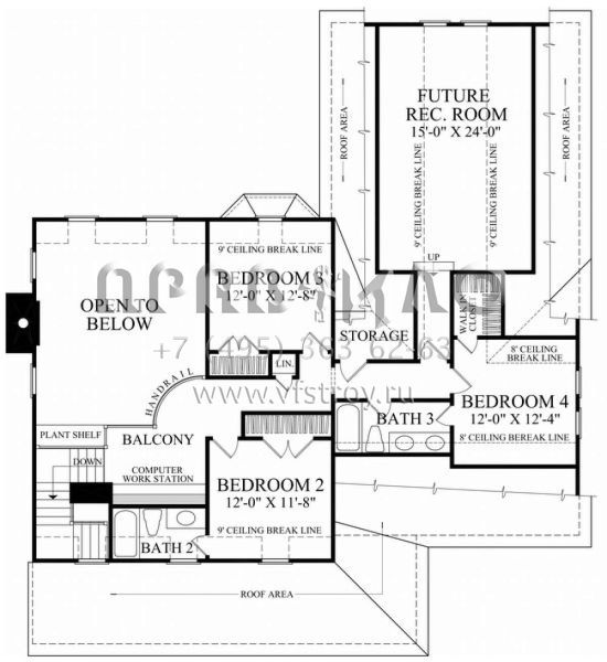 Проект двухэтажного дома с гаражом на две машины в современном стиле S5-235 (7922-00079)