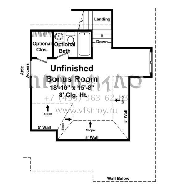 Проект одноэтажного дома с гаражом на две машины в английском стиле S5-220 (348-00143)