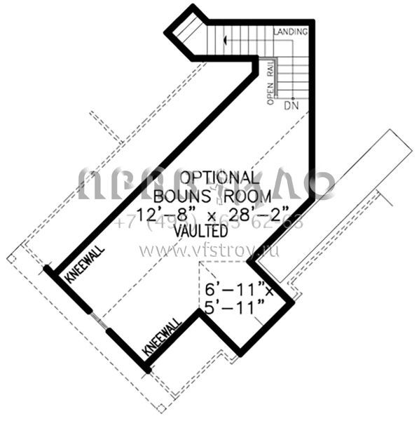 Проект одноэтажного дома с гаражом на две машины в стиле Ранчо S5-220 (699-00120)