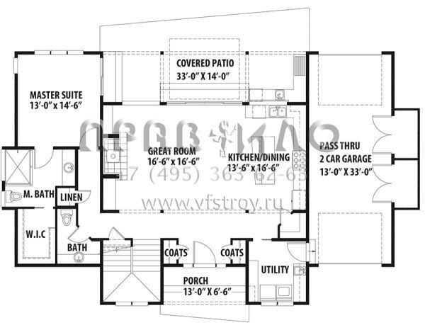 Проект двухэтажного дома с гаражом на две машины в современном стиле S5-215 (9488-00022)