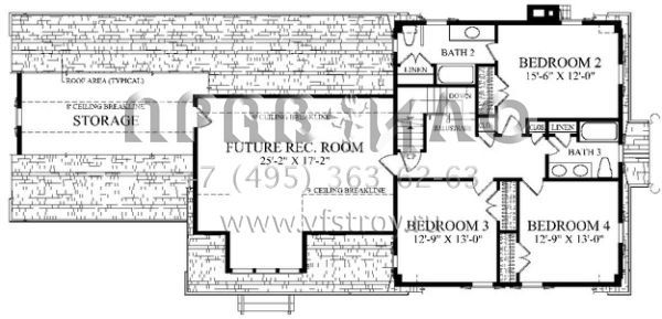 Проект двухэтажного дома с гаражом на две машины в современном стиле S5-238 (7922-00051)