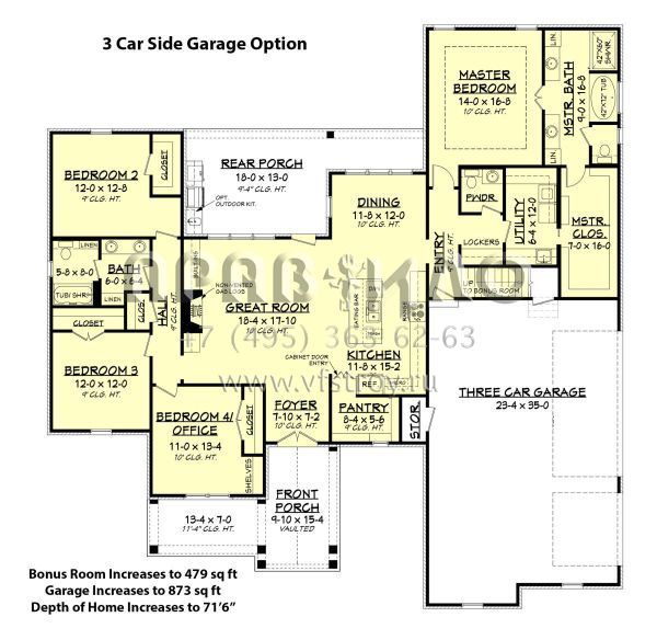 Проект одноэтажного дома с гаражом на две машины в стиле Ранчо S5-220 (041-00187)
