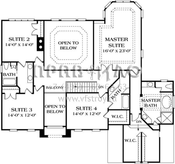 Проект двухэтажного дома с гаражом на две машины в стиле Особняк S5-414 (3323-00335)