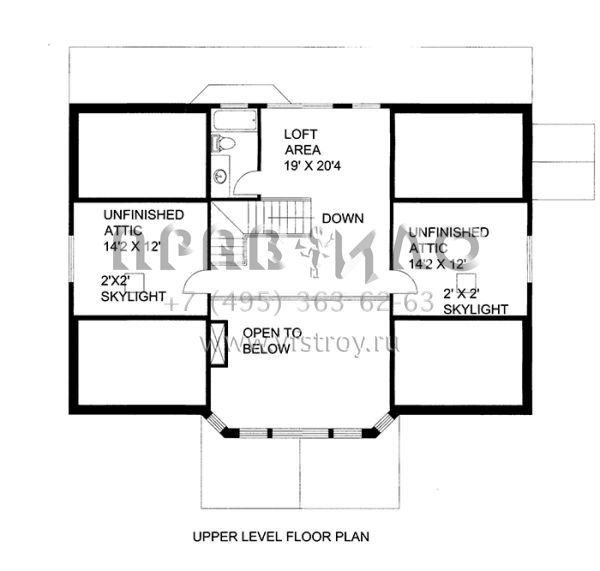 Проект одноэтажного дома без гаража в стиле Ранчо S5-343 (039-00587)
