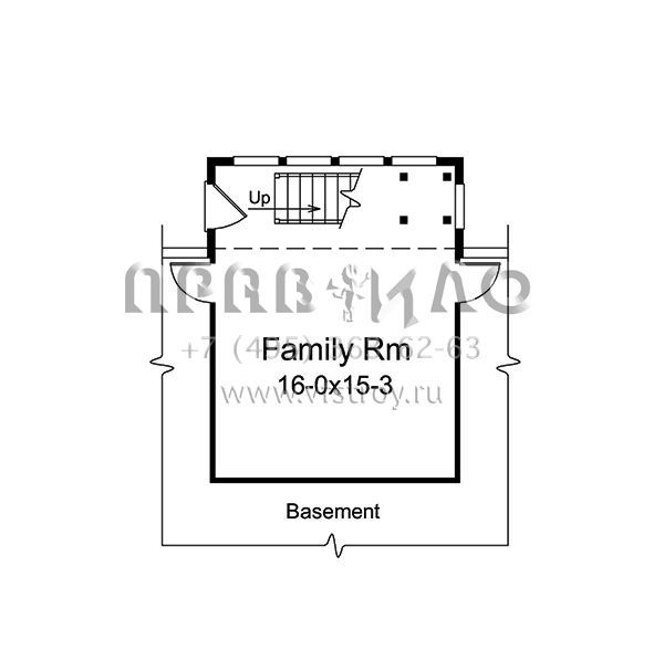 Проект одноэтажного дома с гаражом на две машины в стиле Ранчо S5-195 (5633-00290)