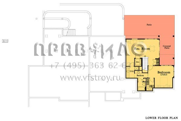 Проект двухэтажного дома с гаражом на три и более машин в современном стиле S5-539 (4771-00016)