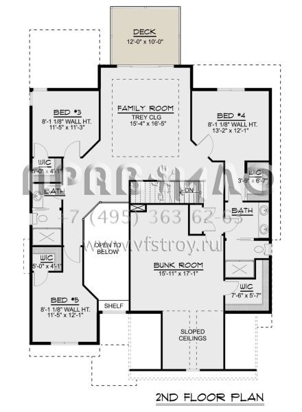 Проект двухэтажного дома с гаражом на две машины в американском стиле S5-302 (5032-00029)