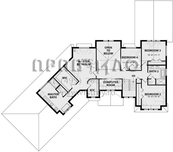 Проект двухэтажного дома с гаражом на три и более машин в скандинавском стиле S5-349 (034-01143)