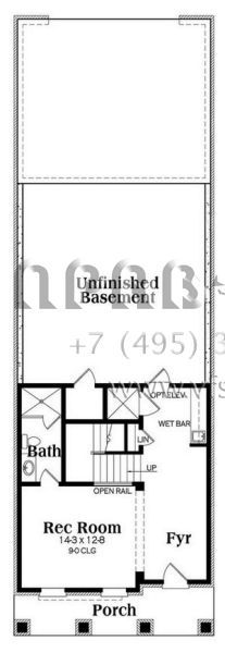 Проект двухэтажного дома с гаражом на две машины в стиле Ранчо S5-321 (009-00264)
