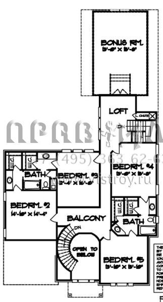 Проект двухэтажного дома с гаражом на две машины в английском стиле S5-337 (6819-00022)