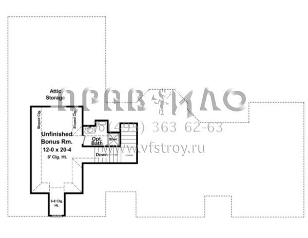 Проект одноэтажного дома с гаражом на две машины в стиле Ранчо S5-149 (348-00028)