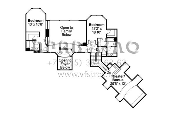 Проект двухэтажного дома с гаражом на три и более машин в современном стиле S5-372 (035-00672)
