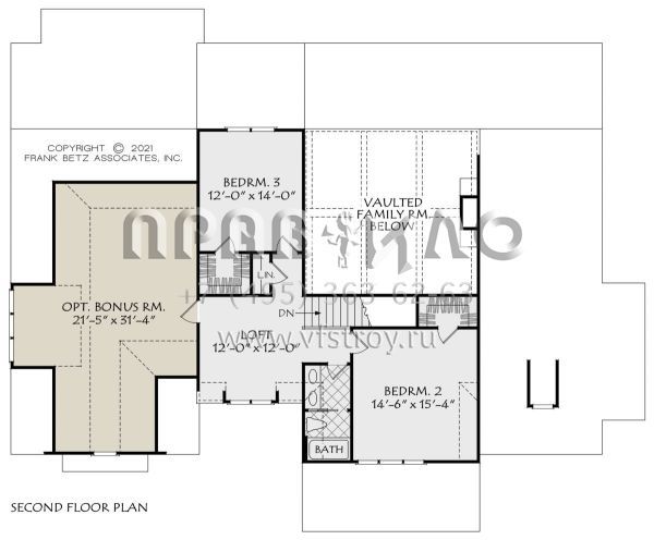 Проект двухэтажного дома с гаражом на три и более машин в современном стиле S5-257 (8594-00454)