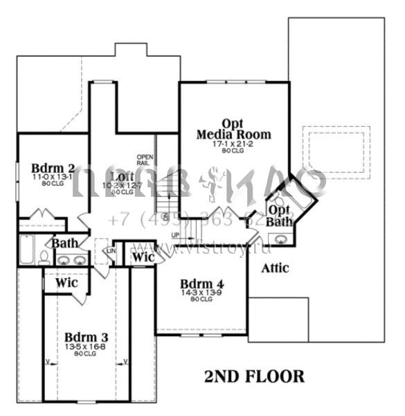 Проект двухэтажного дома с гаражом на две машины в американском стиле S5-294 (009-00032)