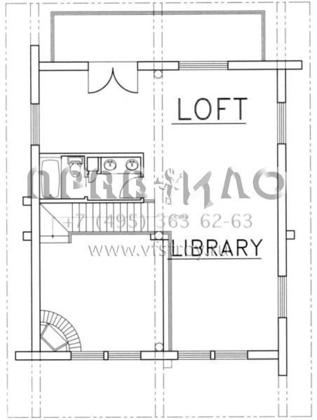 Проект двухэтажного дома без гаража в русском стиле S5-170 (039-00063)