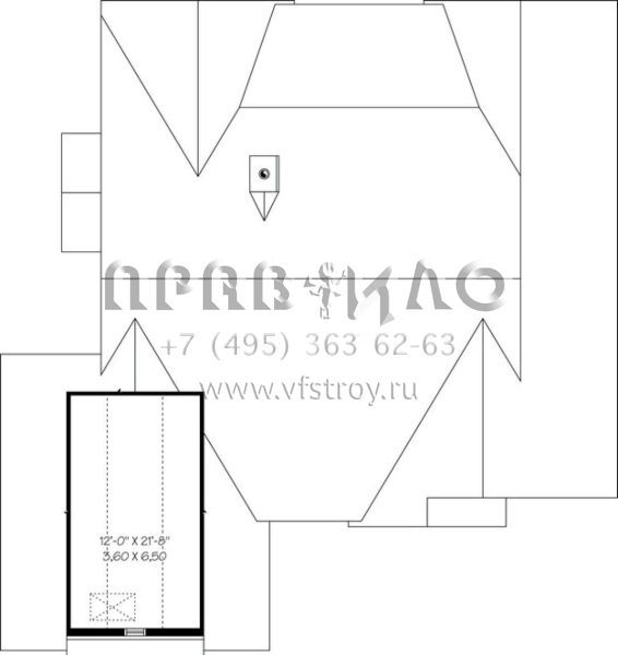 Проект одноэтажного дома с гаражом на две машины в стиле Ранчо S5-168 (034-00656)