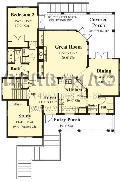 Проект трехэтажного дома с гаражом на две машины в прибрежном стиле S5-235 (8436-00017)