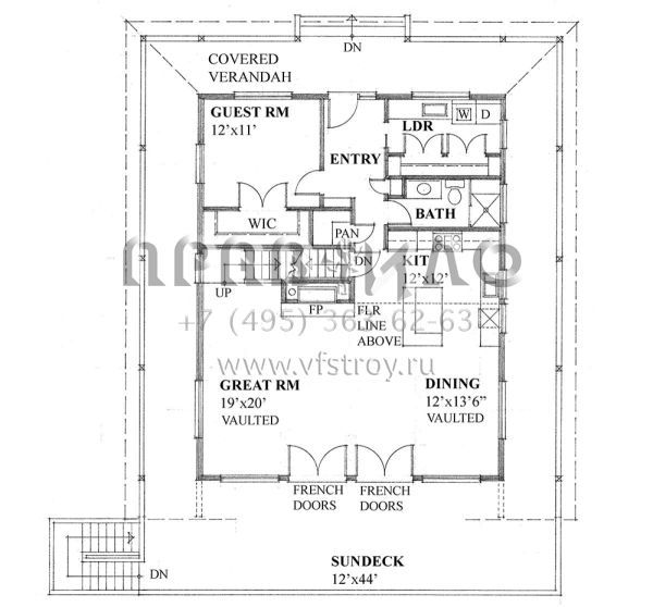 Проект двухэтажного дома без гаража в современном стиле S5-294 (4177-00030)