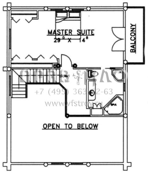 Проект двухэтажного дома без гаража в стиле Шале S5-289 (039-00031)