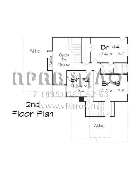 Проект двухэтажного дома с гаражом на две машины в стиле Ранчо S5-282 (3367-00004)