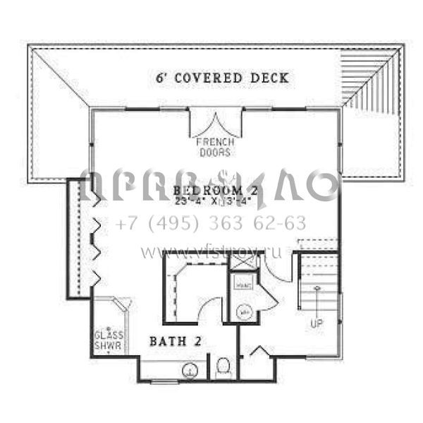 Проект двухэтажного дома без гаража в прибрежном стиле S5-242 (110-00212)
