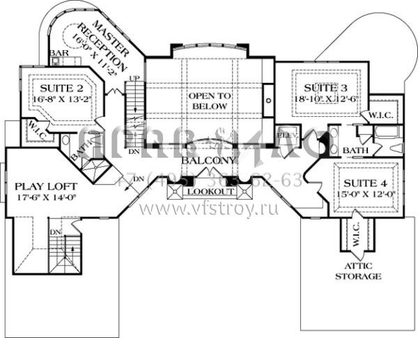 Проект трехэтажного дома с гаражом на три и более машин в современном стиле S5-735 (3323-00556)