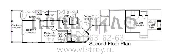 Проект трехэтажного дома с гаражом на две машины в современном стиле S5-369 (9401-00076)