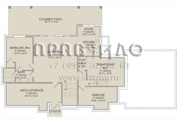 Проект двухэтажного дома с гаражом на две машины в современном стиле S5-376 (6422-00064)