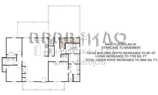 Проект одноэтажного дома с гаражом на две машины в современном стиле S5-148 (4534-00105)