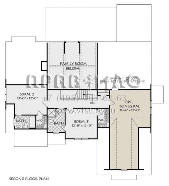 Проект двухэтажного дома с гаражом на две машины в стиле Ранчо S5-279 (8594-00009)