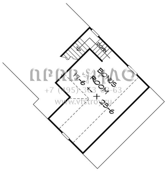 Проект одноэтажного дома с гаражом на две машины в американском стиле S5-272 (6082-00032)