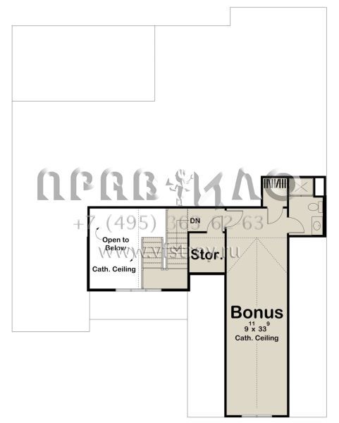 Проект одноэтажного дома с гаражом на две машины в американском стиле S5-187 (963-00641)